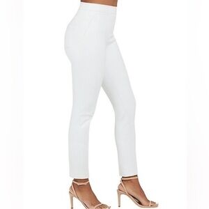 Spanx Small Petite Pants Silver Lining Slim Straight Leg in Classic White NWT
